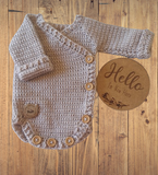 Preemie Crossover Knitted Romper