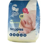 Baby’s Naturally Preterm Unisex Nappies 2kg Tape Diapers – (32 Pieces)