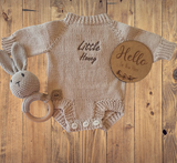 Preemie 'Little Honey' Knitted Romper