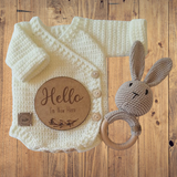 Preemie Crossover Knitted Romper