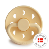 FRIGG Moon - Round Latex Pacifier - Pale Daffodil