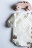 Preemie Crossover Knitted Romper
