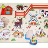 Wooden Peg Puzzle (Snookums)