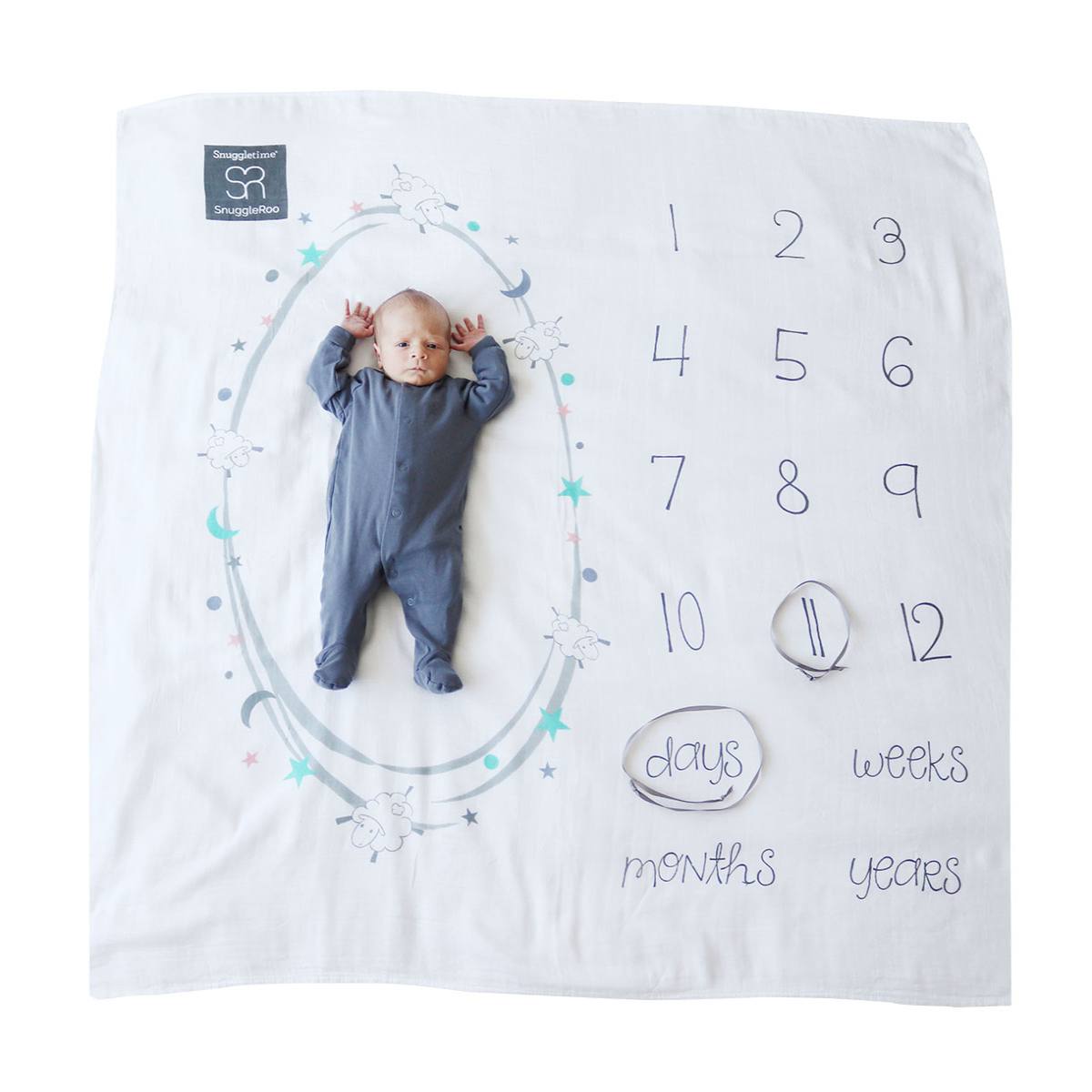 Milestone Blanket - Bamboo Muslin