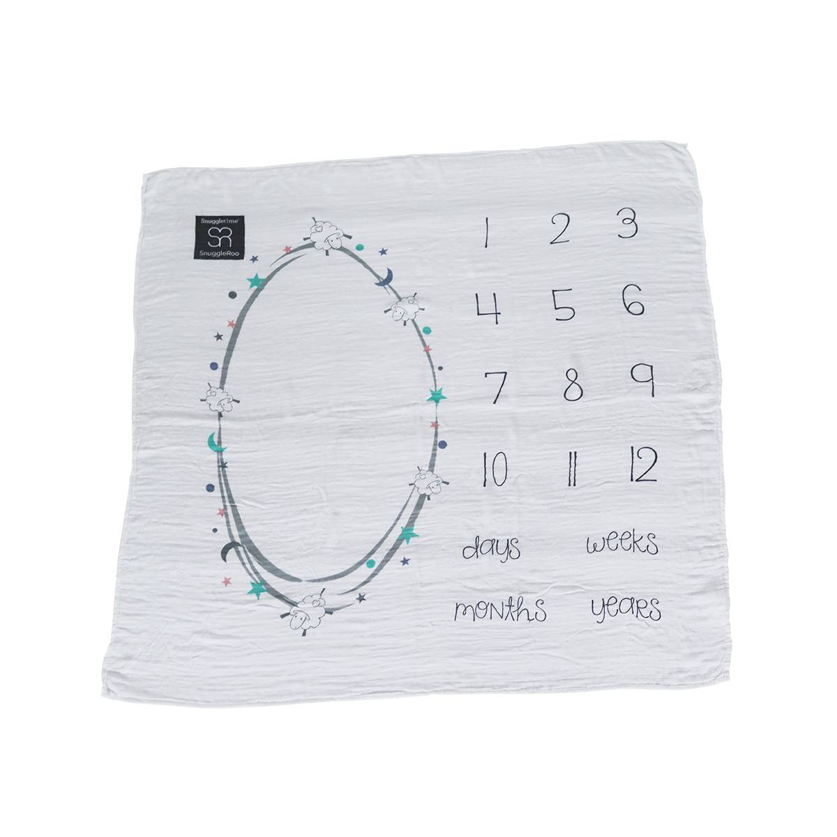 Milestone Blanket - Bamboo Muslin