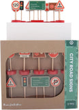 Wooden Road Sign 10Pc Toy Set