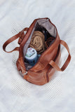 Genuine Leather Mally Bonny Baby Bags (Toffee)