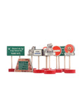 Wooden Road Sign 10Pc Toy Set