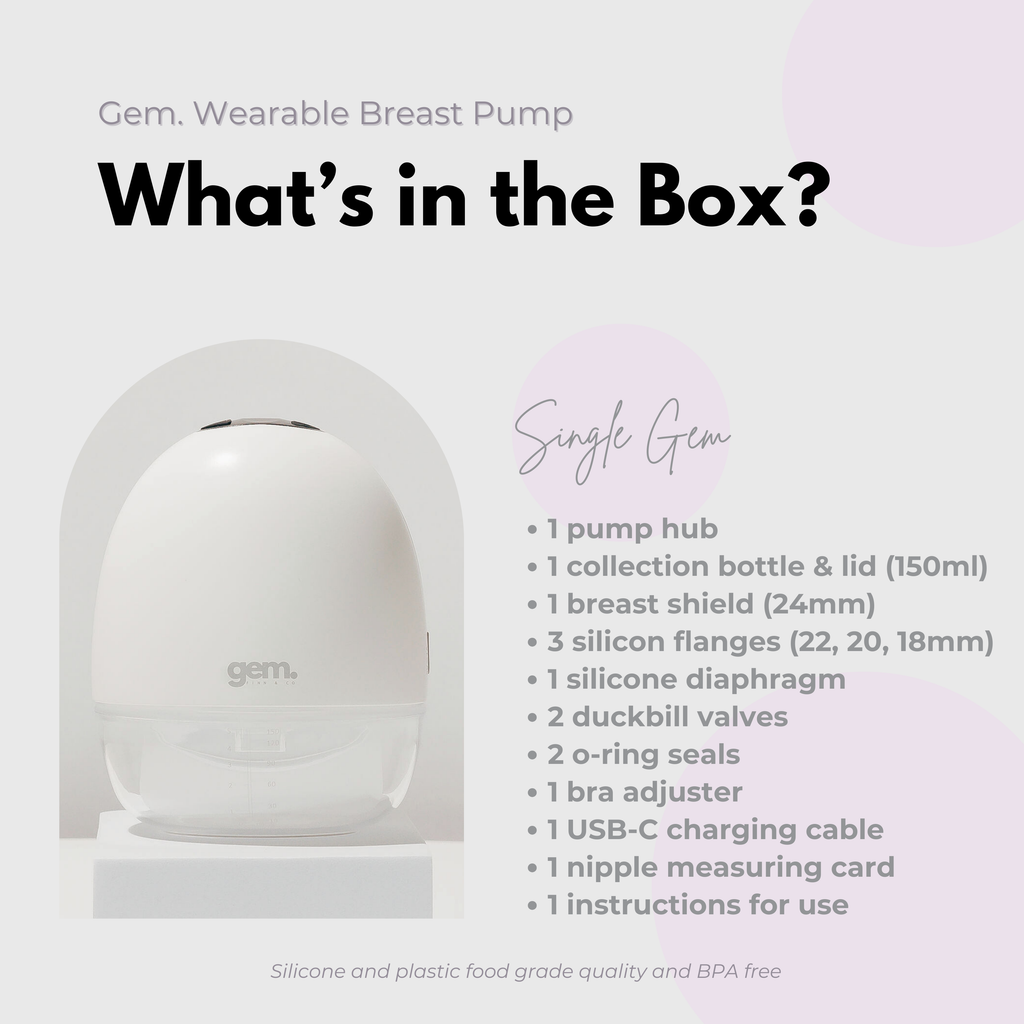 Single Gem Wearable Breast Pump