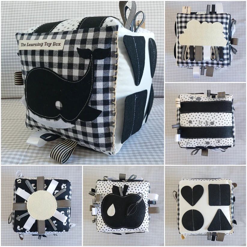 High Contrast Busy Baby Cube