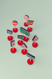 Wooden Road Sign 10Pc Toy Set
