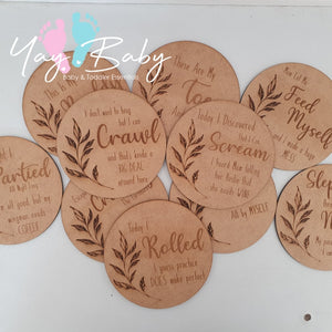 Milestone Discs (Engraved Wood)